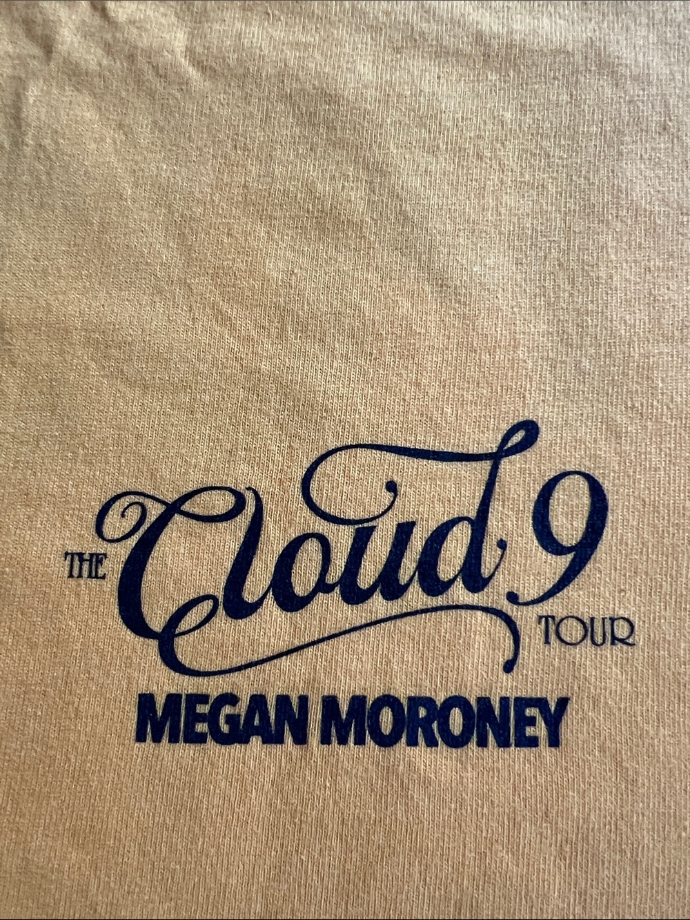 Cloud 9 Tour Megan Moroney Yellow Short-Sleeve Logo Tee